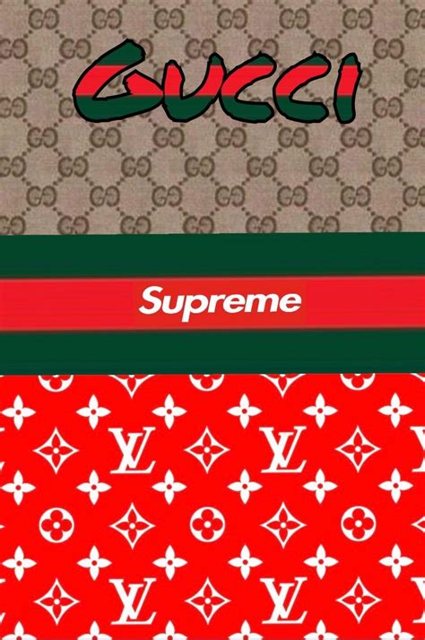 gucci lv supreme wallpaper